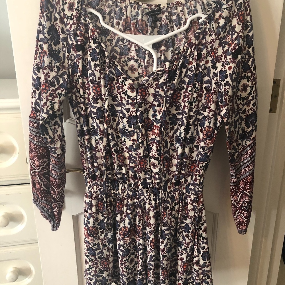 Floral Long Sleeve Romper